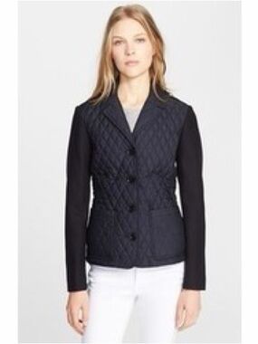 Burberry Navy Quilted Jacket
